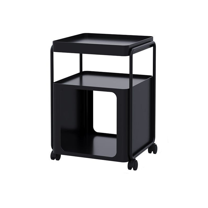 Contemporary Creative Removable Rectangular Iron End Table 3-Tier For Living Room