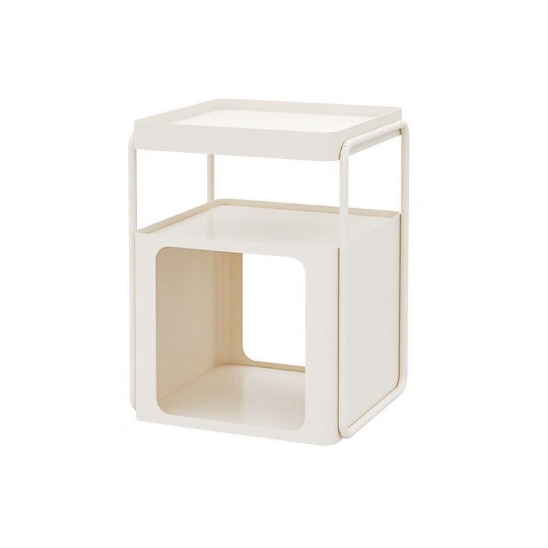 Contemporary Creative Removable Rectangular Iron End Table 3-Tier For Living Room