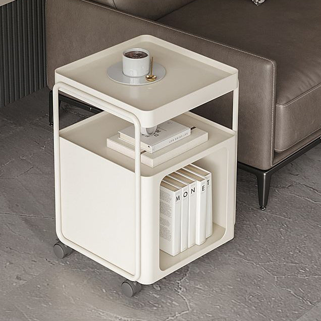 Contemporary Creative Removable Rectangular Iron End Table 3-Tier For Living Room