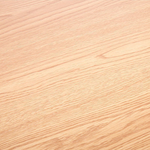 Mesa de Centro Moderna Minimalista Rectangular Ovalada con Panel Falso de Madera Maciza para Sala de Estar 
