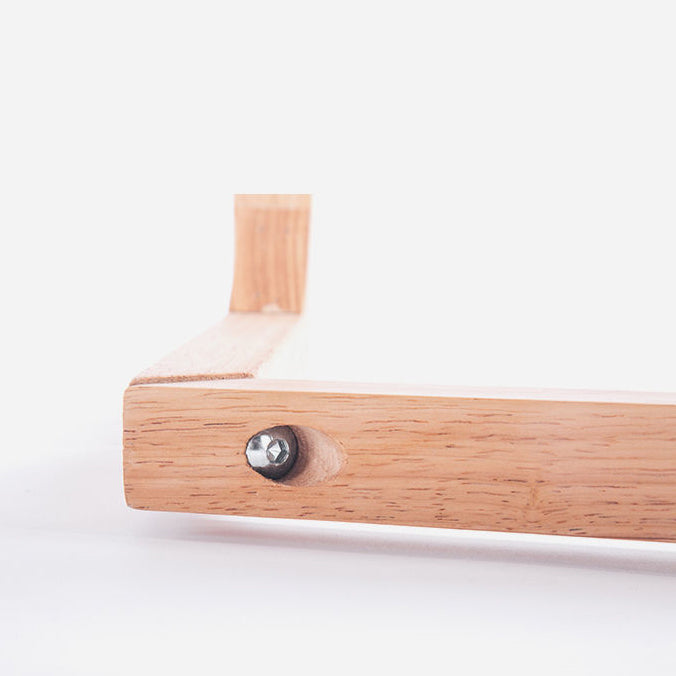 Mesa de Centro Moderna Minimalista Rectangular Ovalada con Panel Falso de Madera Maciza para Sala de Estar 