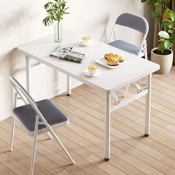 Moderner minimalistischer klappbarer rechteckiger Planken-Stahlschreibtisch für das Heimbüro 