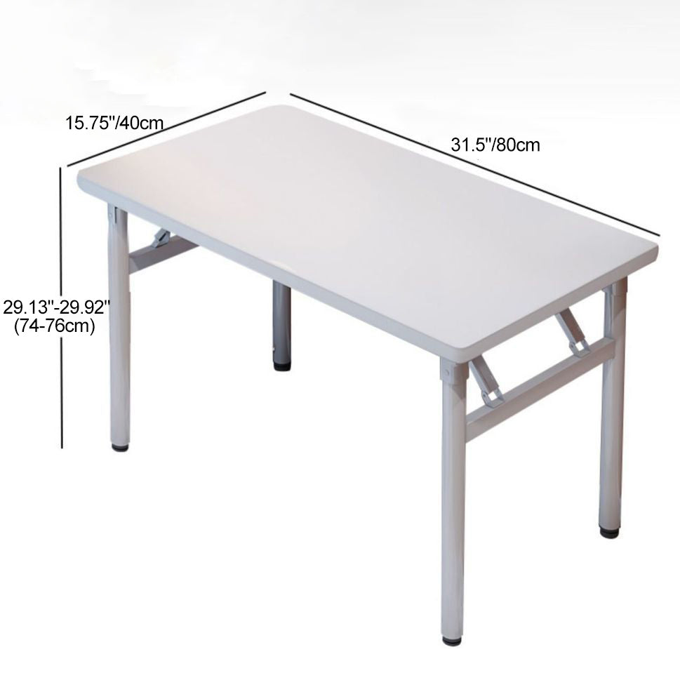 Moderner minimalistischer klappbarer rechteckiger Planken-Stahlschreibtisch für das Heimbüro 