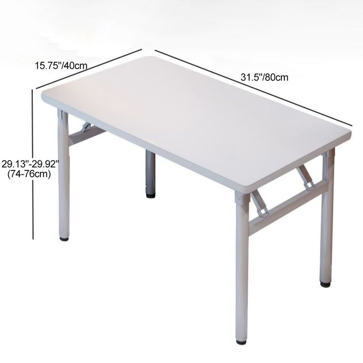Moderner minimalistischer klappbarer rechteckiger Planken-Stahlschreibtisch für das Heimbüro 