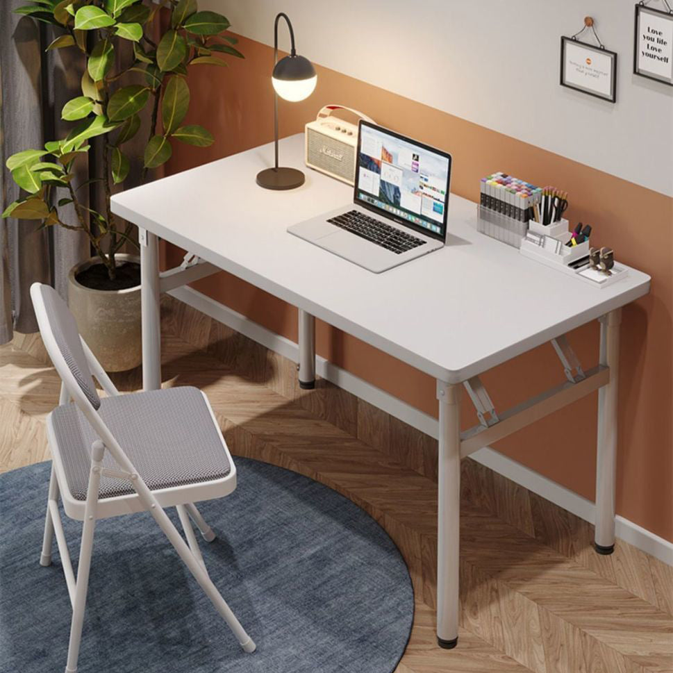 Moderner minimalistischer klappbarer rechteckiger Planken-Stahlschreibtisch für das Heimbüro 
