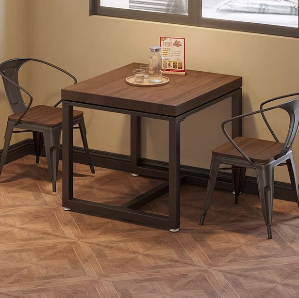 Moderner minimalistischer Couchtisch aus Massivholz und Metall für Wohnzimmer und Esszimmer 