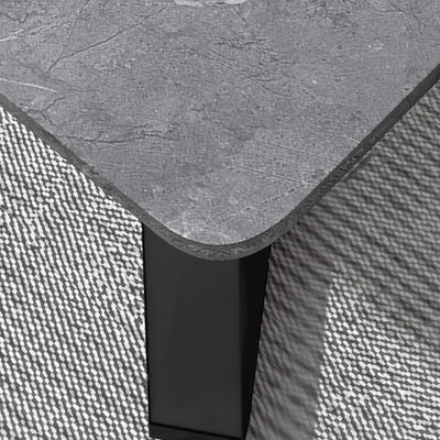 Contemporary Luxury Rectangular Medium-Density Fiberboard Carbon Steel Coffee Table For Living Room