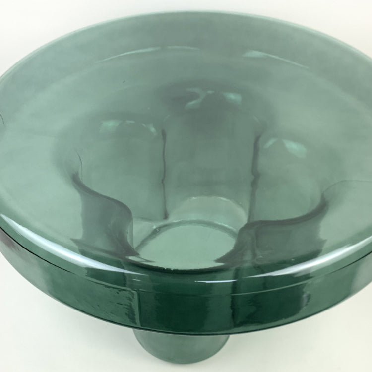 Contemporary Scandinavian Round Glass Coffee Table For Living Room