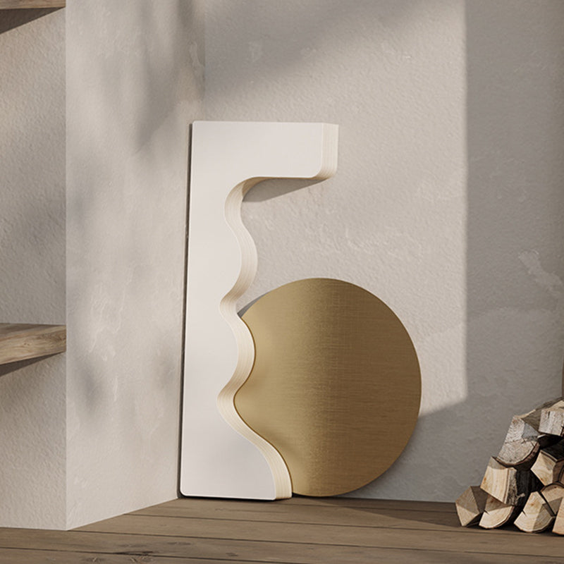 Moderner Art-Deco-Runder Tisch aus Kraftpapier, Edelstahl und Acryl, Akkordeon-Faltbarer Beistelltisch für Wohnzimmer 