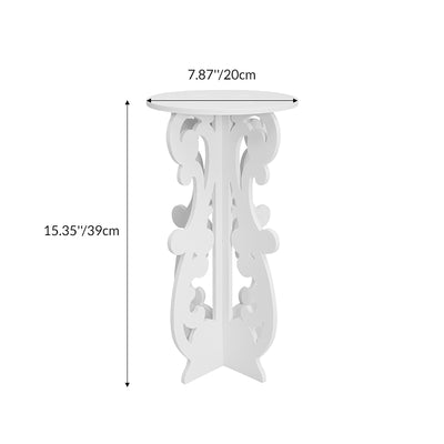 Traditional European Round PVC Side Table For Living Room