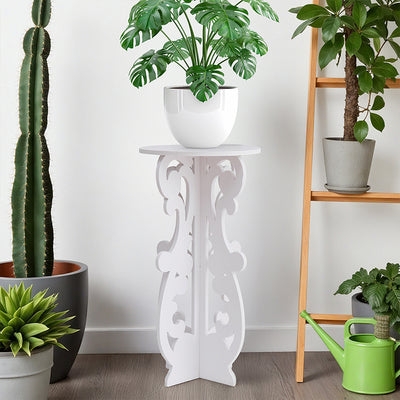 Traditional European Round PVC Side Table For Living Room