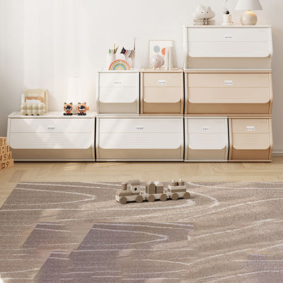 Modern Minimalist Polygonal High Density Polyethylene End Table Storage For Living Room