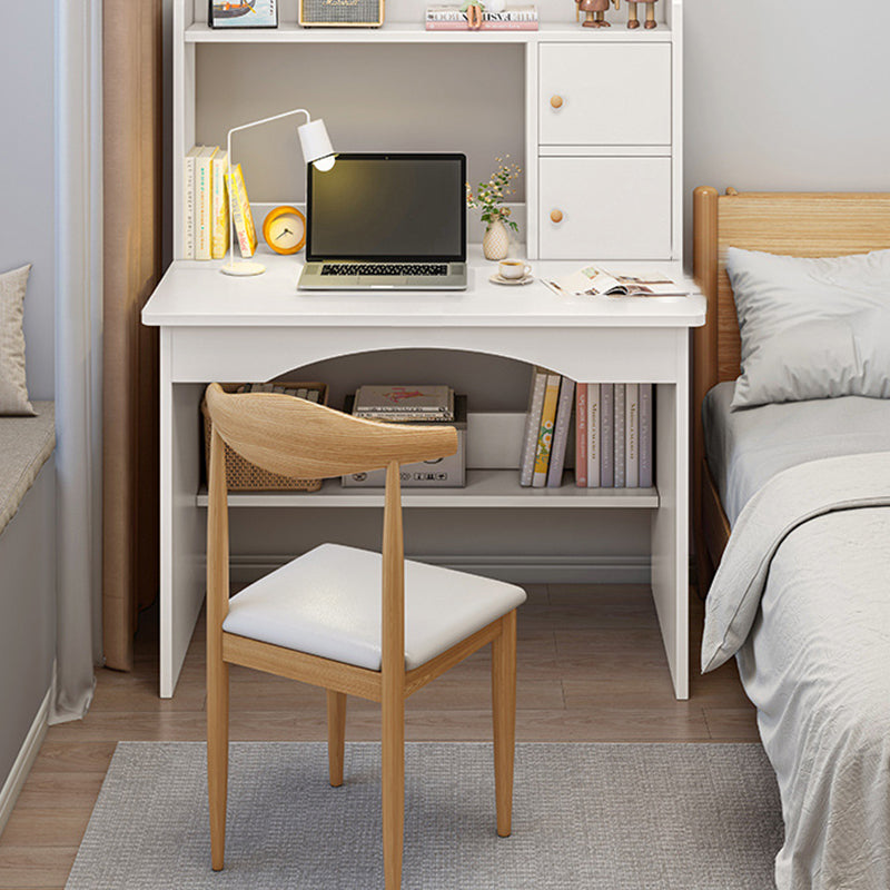 Modern Minimalist Rectangular Medium-Density Fiberboard Makeup Vanity 2 Cabinets For Bedroom