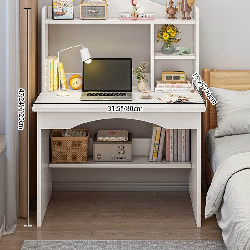 Modern Minimalist Rectangular Medium-Density Fiberboard Makeup Vanity 2 Cabinets For Bedroom