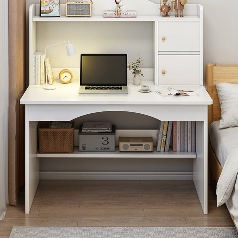 Modern Minimalist Rectangular Medium-Density Fiberboard Makeup Vanity 2 Cabinets For Bedroom