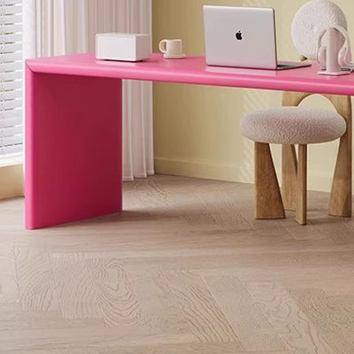 Modern Minimalist Rectangular Solid Wood Multi-layer Board Desks 2-Leg For Home Office