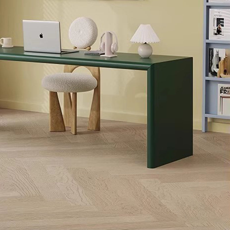 Modern Minimalist Rectangular Solid Wood Multi-layer Board Desks 2-Leg For Home Office