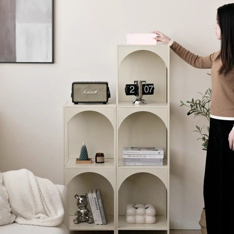 Estanterías Abiertas Modernas Minimalistas de Cubo de Acero al Carbono de 2/3 Niveles con 4 Patas para Oficina en Casa 