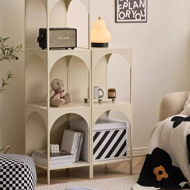 Estanterías Abiertas Modernas Minimalistas de Cubo de Acero al Carbono de 2/3 Niveles con 4 Patas para Oficina en Casa 