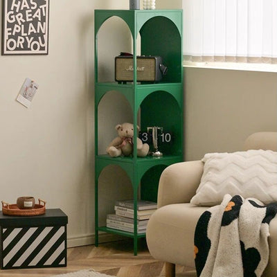 Estanterías Abiertas Modernas Minimalistas de Cubo de Acero al Carbono de 2/3 Niveles con 4 Patas para Oficina en Casa 