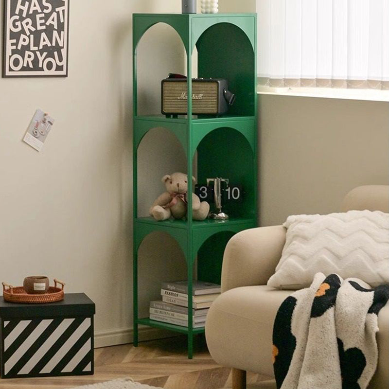 Estanterías Abiertas Modernas Minimalistas de Cubo de Acero al Carbono de 2/3 Niveles con 4 Patas para Oficina en Casa 