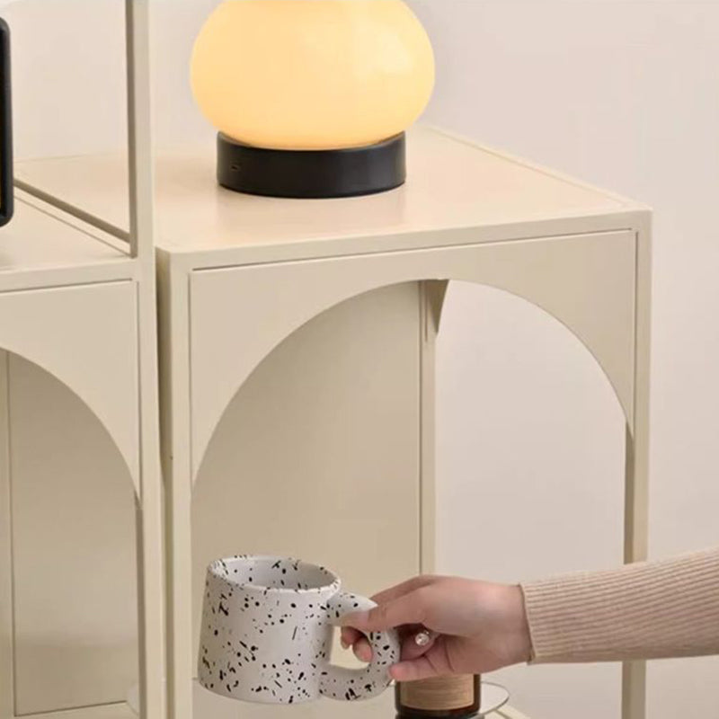 Estanterías Abiertas Modernas Minimalistas de Cubo de Acero al Carbono de 2/3 Niveles con 4 Patas para Oficina en Casa 