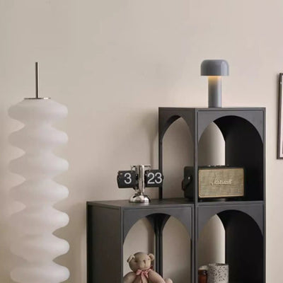 Estanterías Abiertas Modernas Minimalistas de Cubo de Acero al Carbono de 2/3 Niveles con 4 Patas para Oficina en Casa 