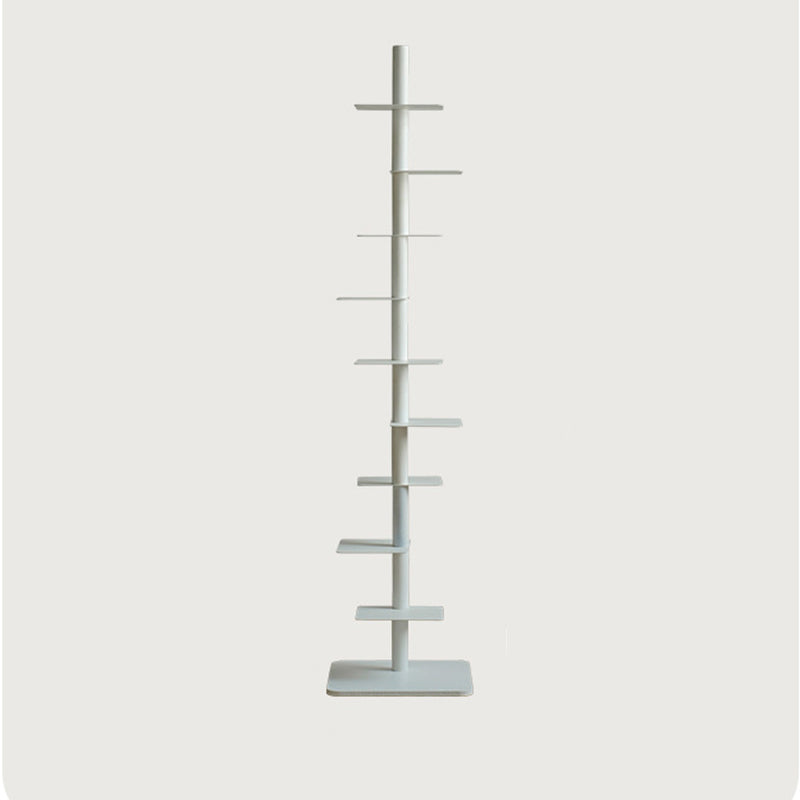 Modern Minimalist Column Iron Bookshelves Rotatable Design For Home Office