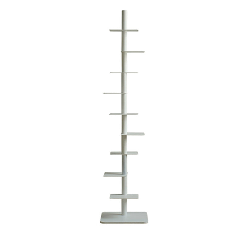 Modern Minimalist Column Iron Bookshelves Rotatable Design For Home Office