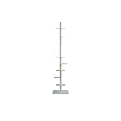 Modern Minimalist Column Iron Bookshelves Rotatable Design For Home Office