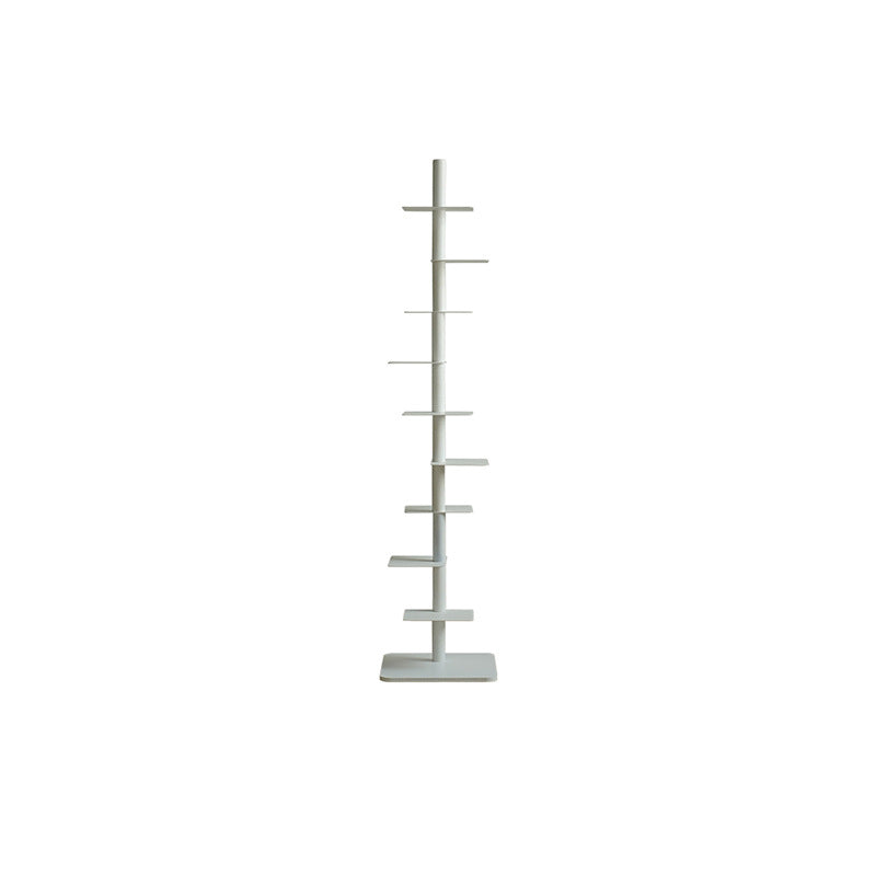 Modern Minimalist Column Iron Bookshelves Rotatable Design For Home Office