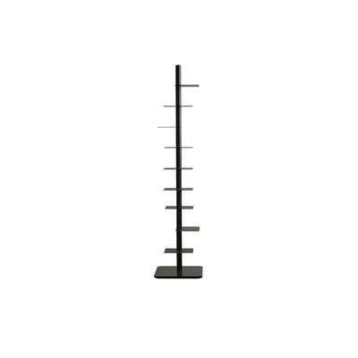 Modern Minimalist Column Iron Bookshelves Rotatable Design For Home Office
