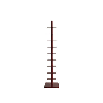 Modern Minimalist Column Iron Bookshelves Rotatable Design For Home Office