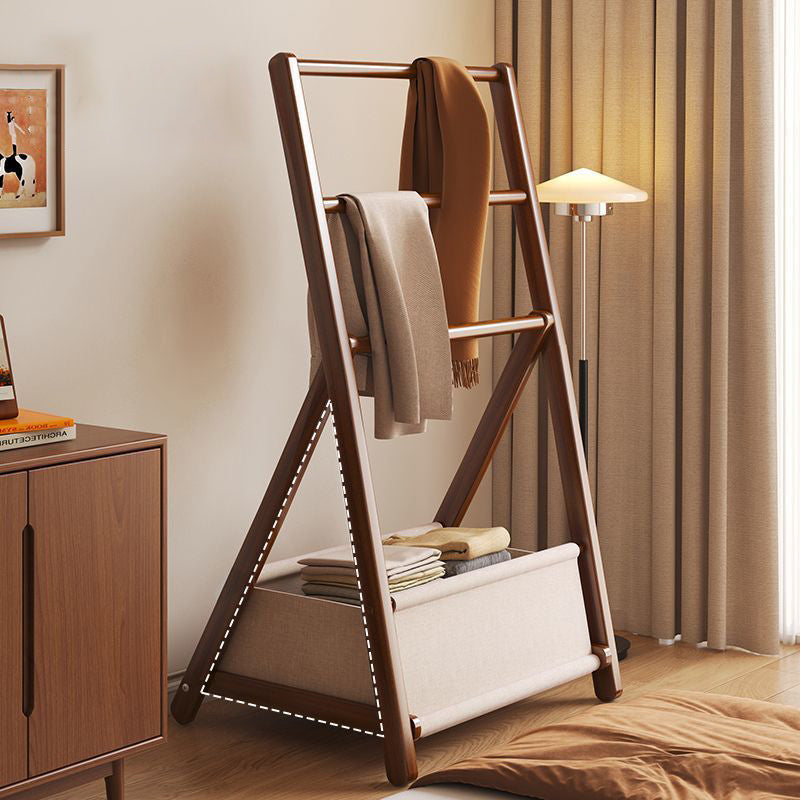Modern Minimalist Triangular Structure Rounded Edges Bamboo Display Rack For Living Room