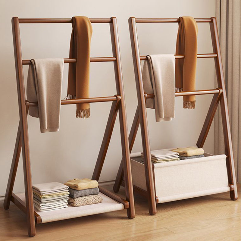 Modern Minimalist Triangular Structure Rounded Edges Bamboo Display Rack For Living Room