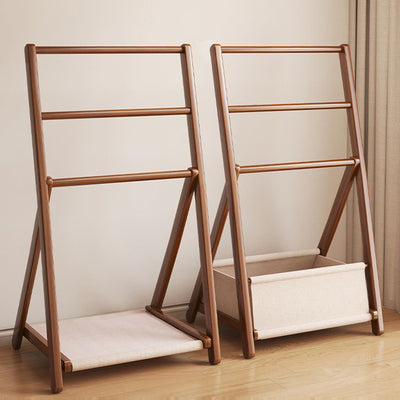 Modern Minimalist Triangular Structure Rounded Edges Bamboo Display Rack For Living Room