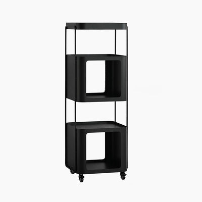 Modern Minimalist Cube Cold-Rolled Steel Bookshelves 5-Tier Movable For Home Office