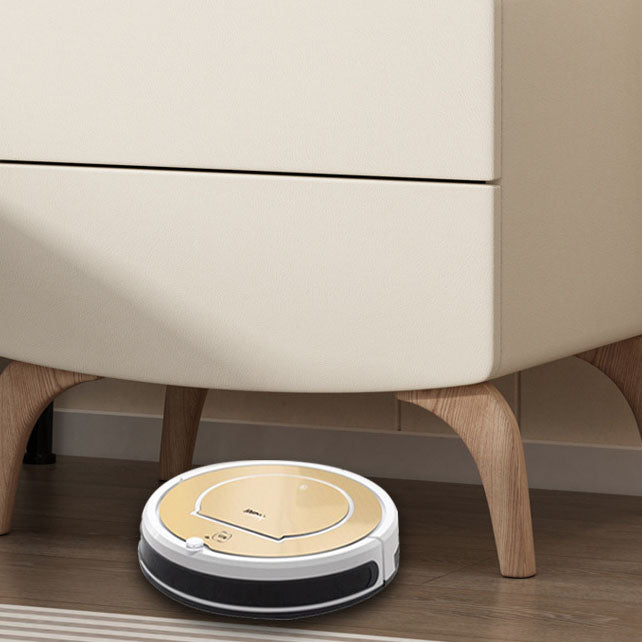 Modern Minimalist Rectangular Solid Wood Multi-layer Board Solid Wood Cat-Scratch-Resistant Leather Nightstand 2-Drawer For Bedroom