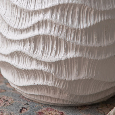 Modern Minimalist Round Magnesium Oxide End Table For Living Room