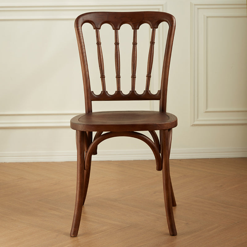 Modern Minimalist Oval Seat Solid Wood Resin Rattan Sponge Dining Chair Backrest For Dining Room