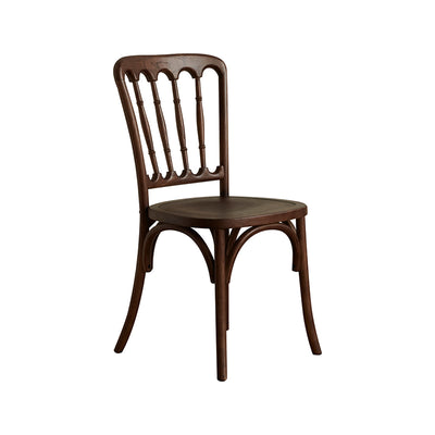 Modern Minimalist Oval Seat Solid Wood Resin Rattan Sponge Dining Chair Backrest For Dining Room