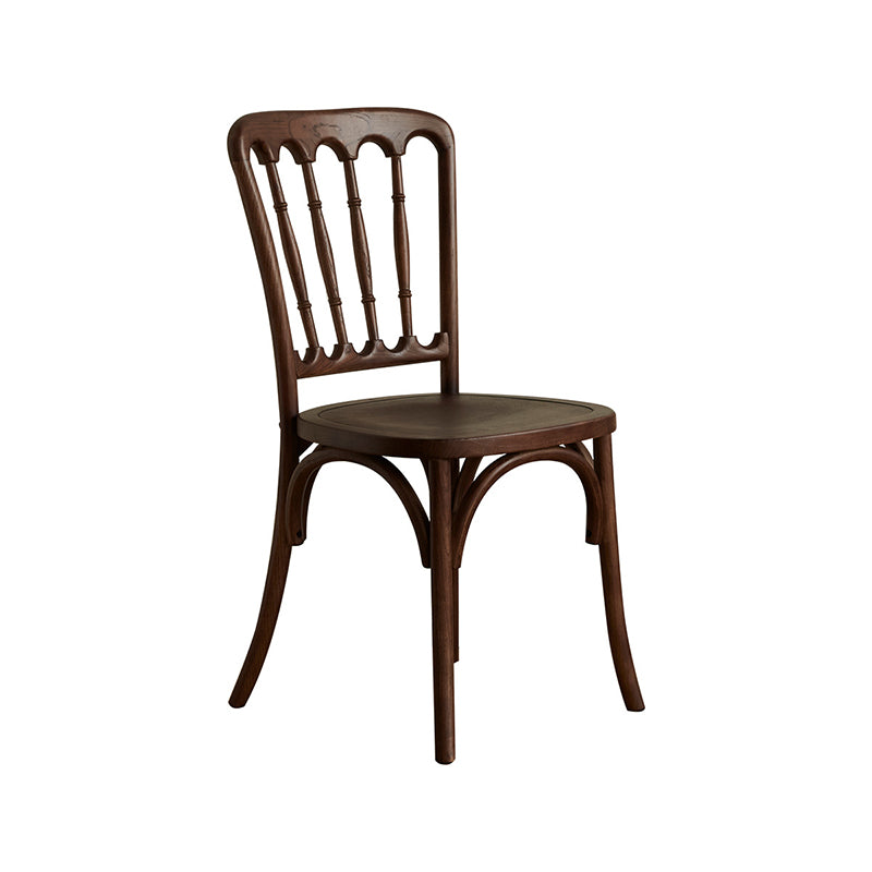 Modern Minimalist Oval Seat Solid Wood Resin Rattan Sponge Dining Chair Backrest For Dining Room