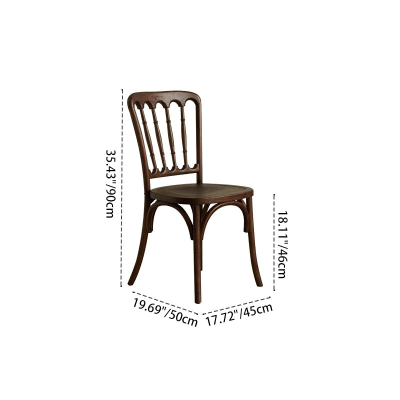 Modern Minimalist Oval Seat Solid Wood Resin Rattan Sponge Dining Chair Backrest For Dining Room