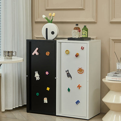 Modern Minimalist Rectangular Cold-Rolled Steel Storage Cabinet 3-Tier For Bedroom