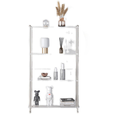 Modern Minimalist Rectangular Polystyrene Carbon Steel End Table 3/4-Tier 4-Leg For Living Room