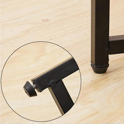 Modern Minimalist Round Medium Density Fiberboard Iron End Table 4-Leg 2-Tier For Living Room
