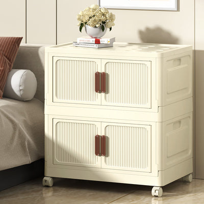 Modern Minimalist Rectangular Polypropylene Storage Cabinet 2/3/4/5-Drawer Movable For Bedroom