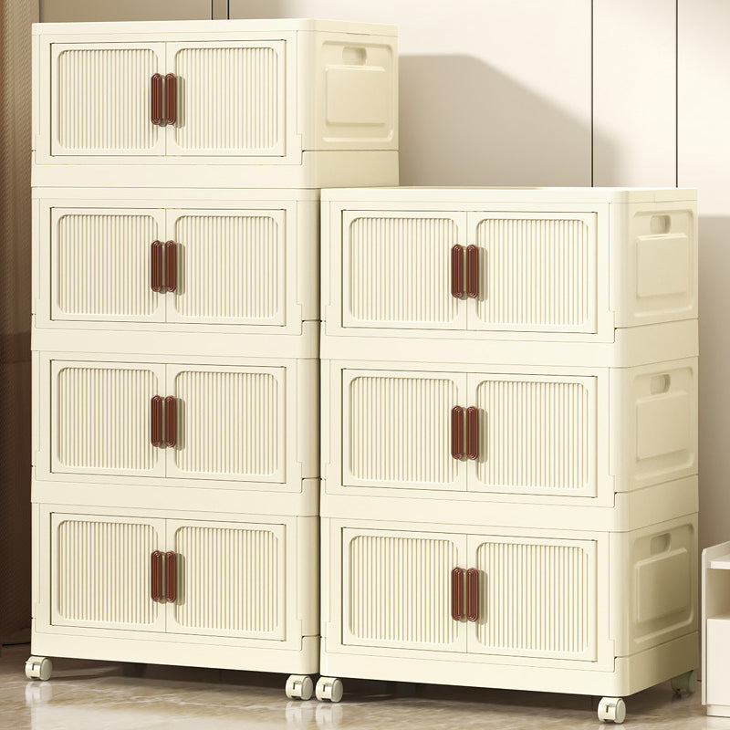 Modern Minimalist Rectangular Polypropylene Storage Cabinet 2/3/4/5-Drawer Movable For Bedroom