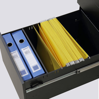 Modern Minimalist Rectangular Cold-Rolled Steel Storage Cabinet 3-Drawer Movable For Home Office