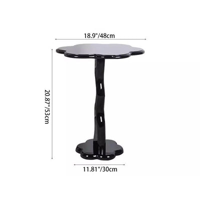 Modern Minimalist Petal-Shaped Medium Density Fiberboard End Table For Living Room